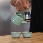 Ancient Wisdom Herbal Jade Ceramic Teapot & Two Cups Set - Image 3