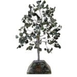 Ancient Wisdom Large Moss Agate Gemstone Tree (320 Stones) On Orgonite Base