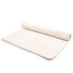Ancient Wisdom Large (130x170cm) Indian Handloom Cotton Rug – Cream