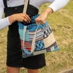 Ancient Wisdom Handmade Patchwork Kathmandu Tote Bag - Dhaka Design (37 x 38cm) - Image 11