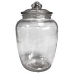 Ancient Wisdom Clear Big Classic Shape Glass Sweet Jar - Image 2