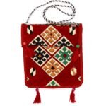 Ancient Wisdom Red Kilim Festival Messenger Bag