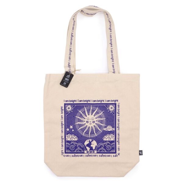 Hop Hare Cotton Canvas Tote Bag - I Am Bright