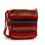 Nomad Sari Large Nepal Sling Bag with Adjustable Strap – Sunset Reds
