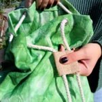 Ancient Wisdom Green Stonewash Tree of Life All Natural Backpack - Image 2