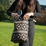 Ancient Wisdom Nomad Sari Jacquard Natural Carryall Bags - Desert Loom - Image 6