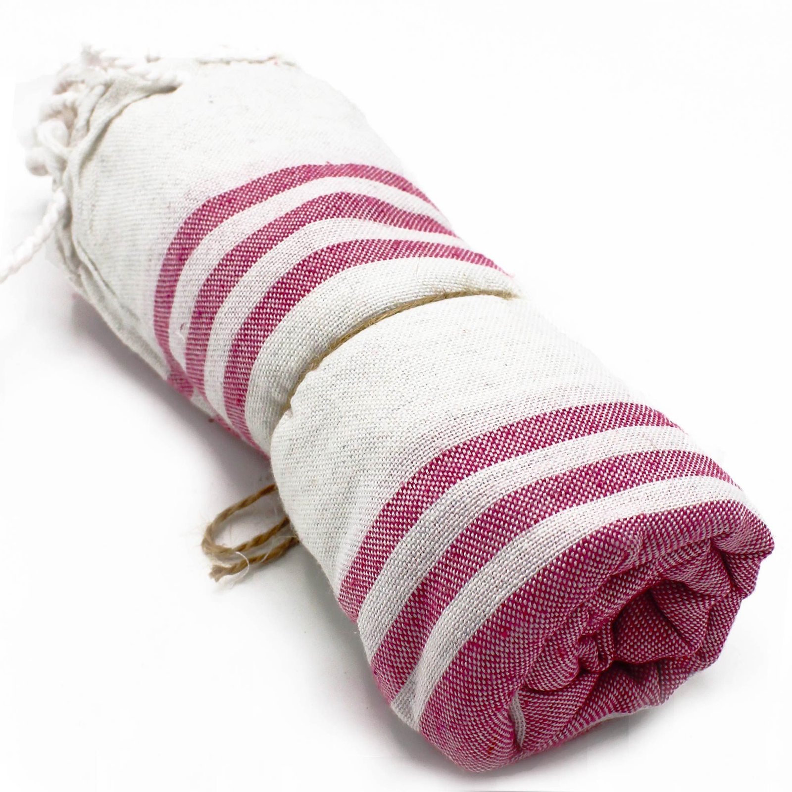 bG9jYWw6Ly9tZWRpYS9IUy9KRC82MFIzMEMxRzZSV0tKREhTLzg1M2FmNWRlLmpwZWc.jpg Ancient Wisdom Hamman Spa Towel (90x170cm) – Sunset Pink - Image 1