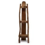 Ancient Wisdom 90cm Natural Teak Wood 3 Log Shelves Corner Unit
