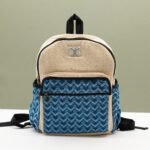Ancient Wisdom Standard Handmade Kathmandu Backpack – Dhaka Design (34x27x10cm) - Image 11