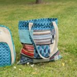 Ancient Wisdom Handmade Patchwork Kathmandu Tote Bag - Dhaka Design (37 x 38cm) - Image 12