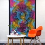 Ancient Wisdom Single Cotton Bedspread + Wall Hanging - Peaceful Buddha - Image 3