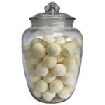 Ancient Wisdom Clear Big Classic Shape Glass Sweet Jar