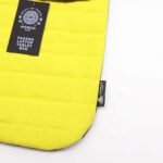 Ancient Wisdom Stonewash Cotton Laptop Padded Pouch – Crazy Yellow - Image 2