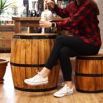 Ancient Wisdom Natural Albasia Wood Beer Barrel Stool - 38 x 32cm - Image 2