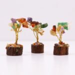 Ancient Wisdom Mini Multi Stones Gemstone Tree (15 Stones) On Wooden Base - Image 5