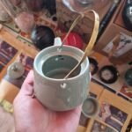 Ancient Wisdom Herbal Jade Ceramic Teapot & Two Cups Set - Image 4