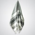 Ancient Wisdom Hamman Spa Towel (90x170cm) - Charcoal - Image 4