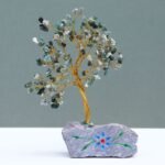 Ancient Wisdom Moss Agate Gemstone Tree (160 Stones) On Gemstone Rock Base - Image 3