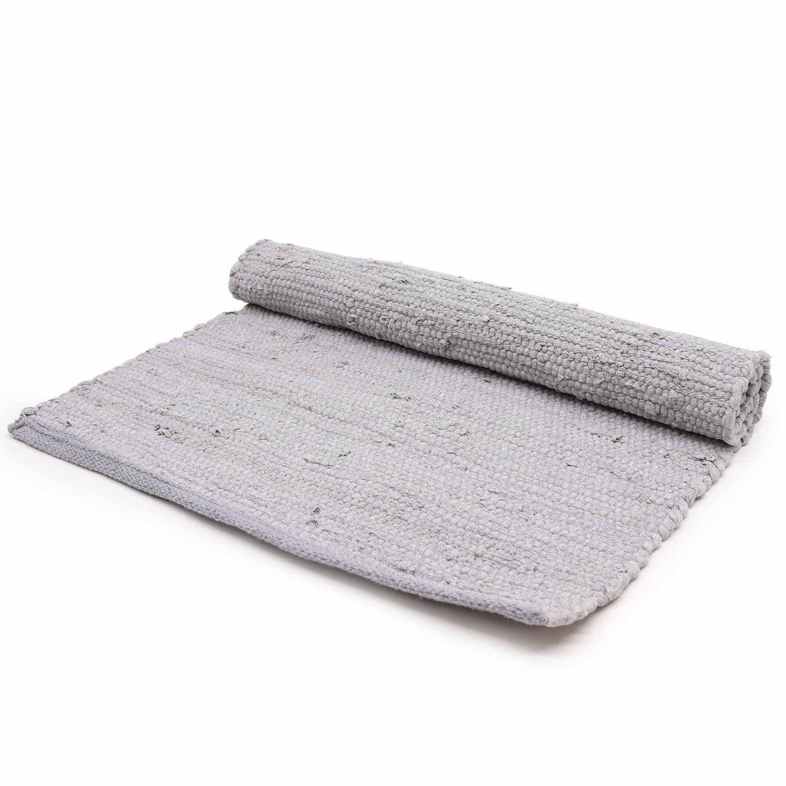 bG9jYWw6Ly9tZWRpYS9TSC84RC82MFIzMEMxRzZXVDM4RFNILzBiMmQwZTc3LmpwZWc.jpg Ancient Wisdom Large (130x170cm) Indian Handloom Cotton Rug - Grey - Image 1