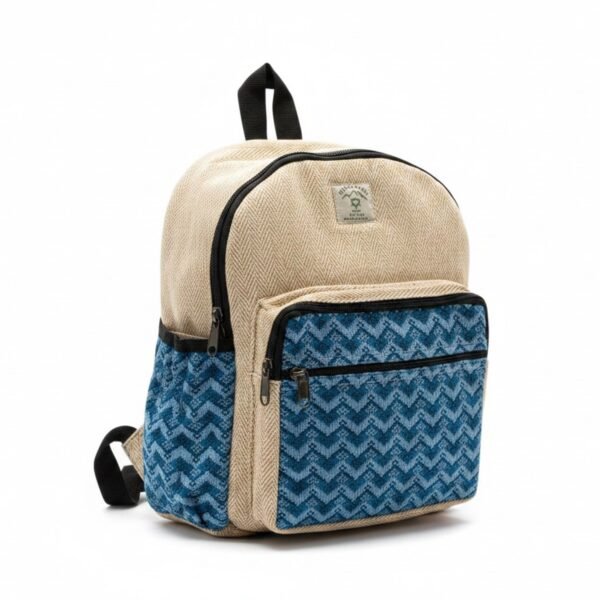 Ancient Wisdom Standard Handmade Kathmandu Backpack – Dhaka Design (34x27x10cm)