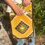 Ancient Wisdom Yellow Kilim Festival Messenger Bag - Image 8