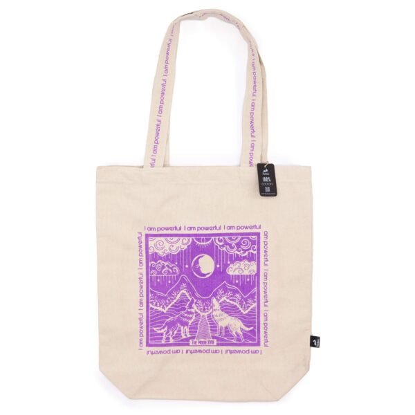 Hop Hare Cotton Canvas Tote Bag - I Am Powerful