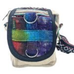 Ancient Wisdom Tie-Dye Hemp Messenger Bag