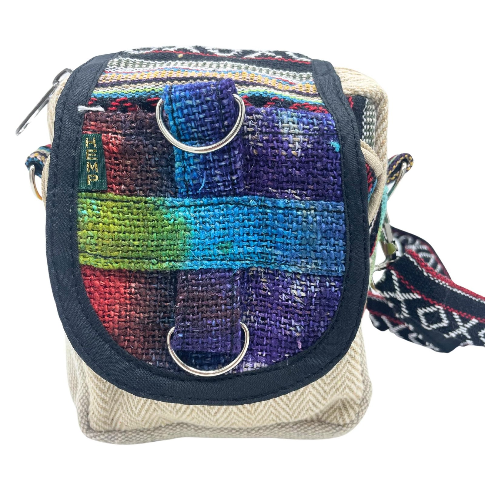 bG9jYWw6Ly9tZWRpYS9TSC9DQy82MFIzMEMxRzZXUjNDQ1NIL2IyMTc0NGVhLmpwZWc.jpg Ancient Wisdom Tie-Dye Hemp Messenger Bag - Image 1
