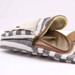 Ancient Wisdom Natural Cotton Body Cross Bag – Black & White - Image 3