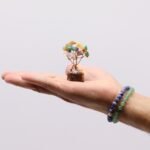 Ancient Wisdom Mini Multi Stones Gemstone Tree (15 Stones) On Wooden Base - Image 2
