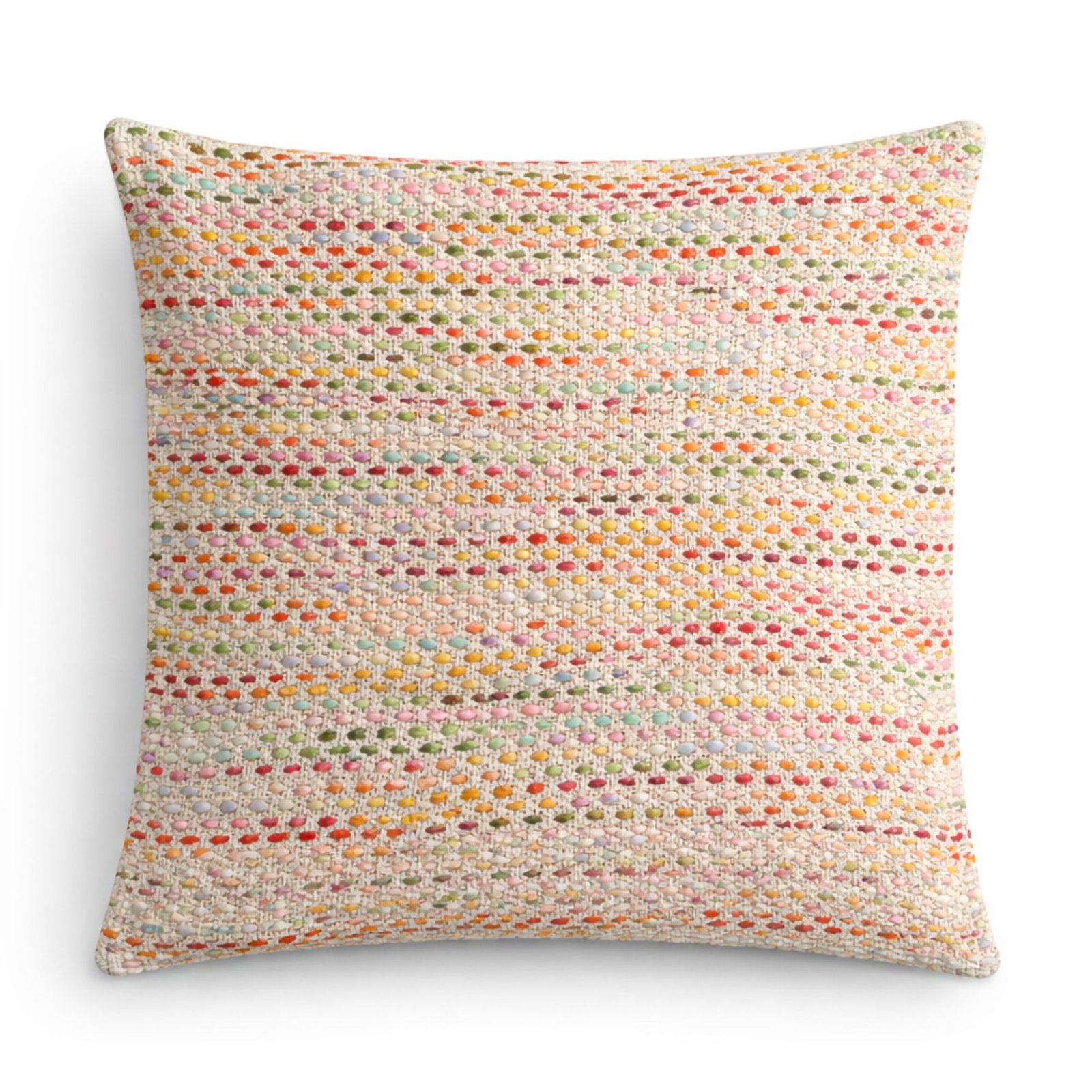 bG9jYWw6Ly9tZWRpYS9TSi80RC82MFIzMEMxSjY4Vks0RFNKLzVlYzFiYTdhLmpwZw.jpg Ancient Wisdom Classic Cotton Cushion Cover - Hidden Rainbow - Image 1