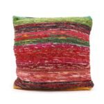 Ancient Wisdom Cotton Rag Rug Cushion Cover – Multicoloured
