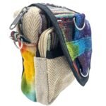 Ancient Wisdom Tie-Dye Hemp Messenger Bag - Image 3