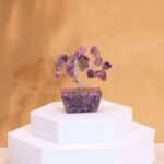 Ancient Wisdom Mini Amethyst Gemstone Tree (15 Stones) On Orgonite Base