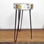 Ancient Wisdom Albasia Wood Plant Stand – Whitewash - Image 3