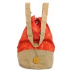 Ancient Wisdom Orange Stonewash Namaste Hand All Natural Backpack - Image 3