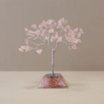 Ancient Wisdom Rose Quartz Gemstone Tree (80 Stones) On Orgonite Base - Image 4