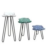 Ancient Wisdom Set of 3 Albasia Wood Turtles Plant Stands - Image 3