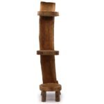 Ancient Wisdom 100cm Natural Teak Wood 3 Log Shelves Display
