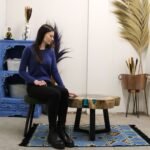Ancient Wisdom Aqua Tamarind Wood & Resin Coffee Table - Image 2