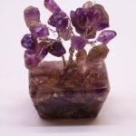Ancient Wisdom Mini Amethyst Gemstone Tree (15 Stones) On Orgonite Base - Image 3
