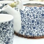 Ancient Wisdom Ceramic Herbal Teapot & 6 Matching Tea Cups – Blue Pattern - Image 6