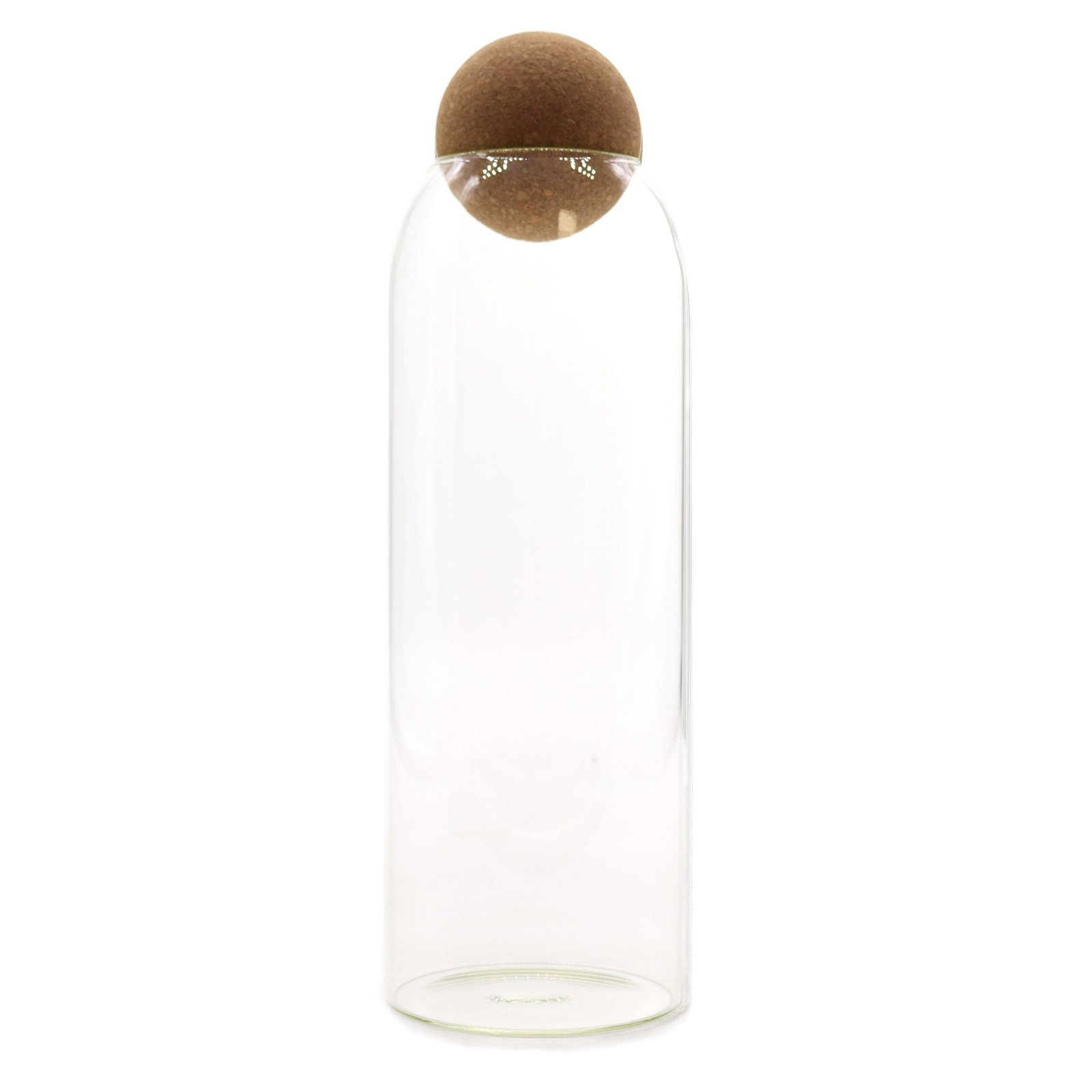 bG9jYWw6Ly9tZWRpYS9TTS82Qy82MFIzMEMxSDc0UjM2Q1NNL2M2OTNiZGVlLmpwZWc.jpg Ancient Wisdom Clear 25cm Cottage Cork Ball Glass Jar - Image 1