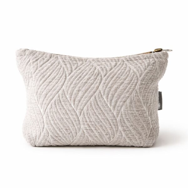 Ancient Wisdom Nomad Sari Indian Jacquard Toiletry Bag – Moonlit Weave
