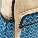 Ancient Wisdom Standard Handmade Kathmandu Backpack – Dhaka Design (34x27x10cm) - Image 12