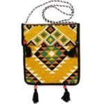 Ancient Wisdom Yellow Kilim Festival Messenger Bag