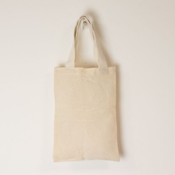 Ancient Wisdom Pack of 5 Iconic Natural Cotton Mini Nomad Sari Tote Bag – Unprinted