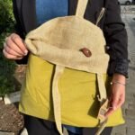 Ancient Wisdom Jute & Cotton Pistachio Reversible Big Bag - Image 4