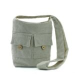 Ancient Wisdom Medium Stone Natural Tones Two Pocket Bag