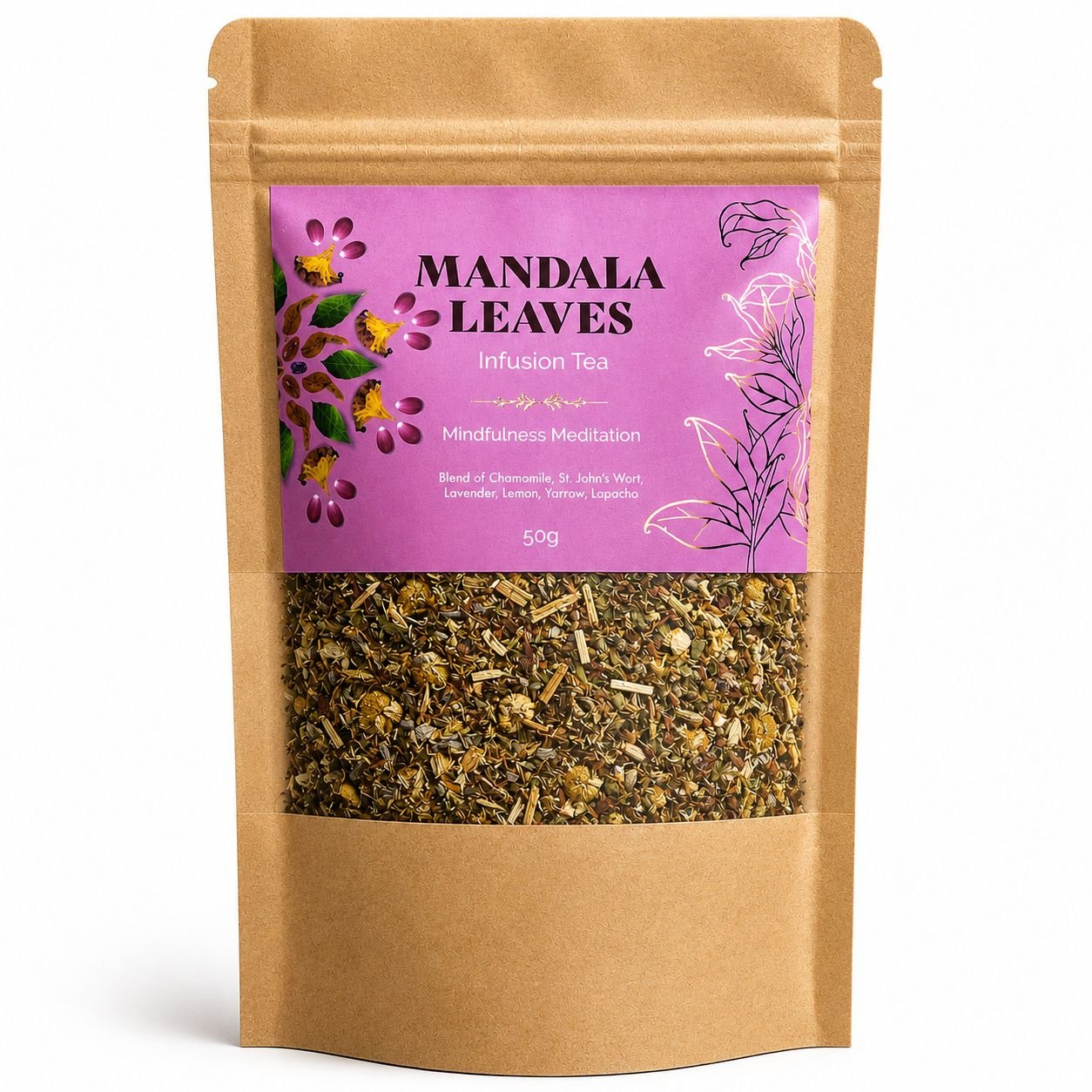 bG9jYWw6Ly9tZWRpYS9TTi84RC82MFIzMEMxSjZDVDM4RFNOLzBmMmQ5ZGM1LnBuZw.jpg Ancient Wisdom 50g Mindfulness Meditation Total Relax Chamomile Infusion Tea - Image 1